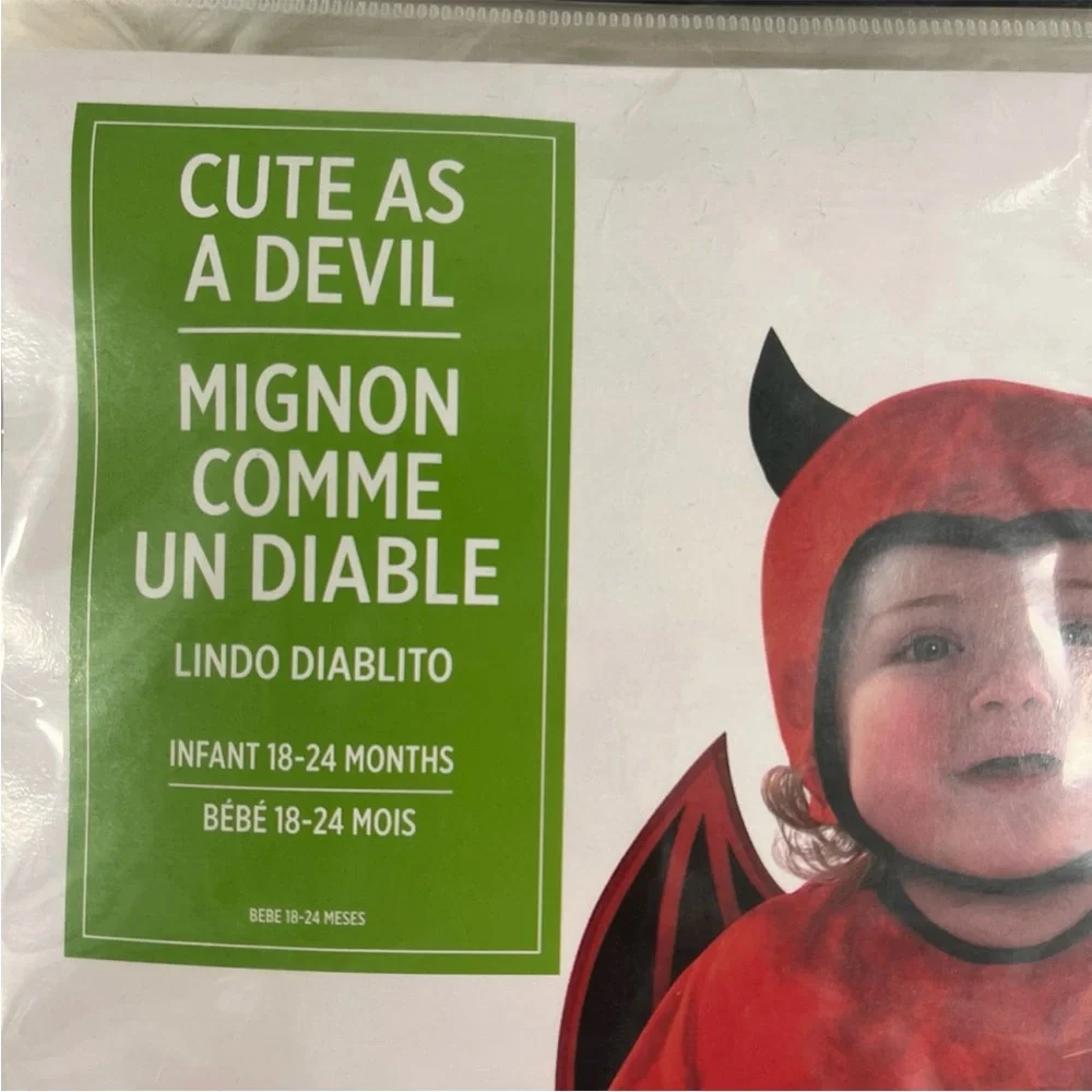 Cute as a Devil Red Kids Costume NEW infant 18-24 months